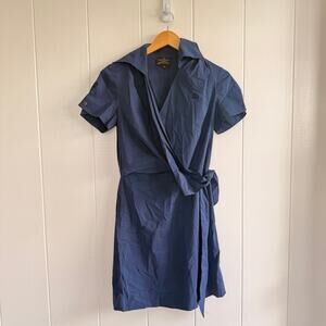 VTG VIVIENNE WESTWOOD Women's Denim Wrap Dress Sz 38